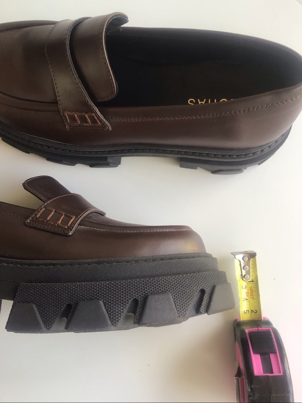 Alohas trailblazer brown chunky loafers size 38 7.5 - Picture 11 of 16